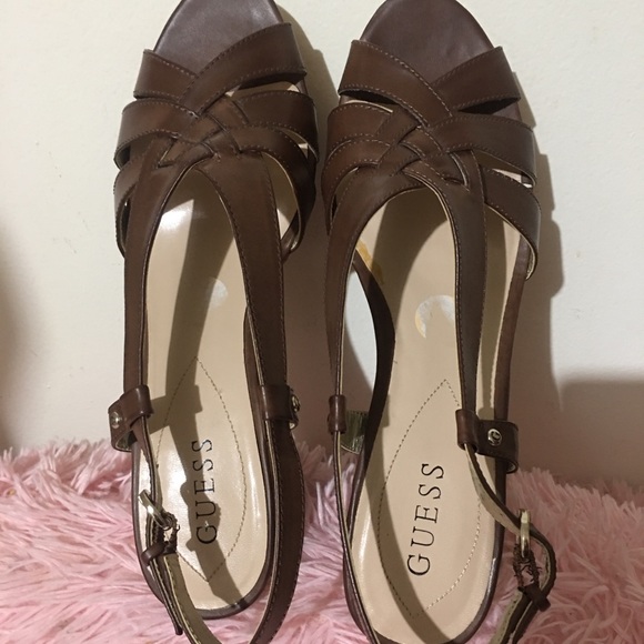 Guess Women Wedge Sandals Size 11M - Picture 3 of 16